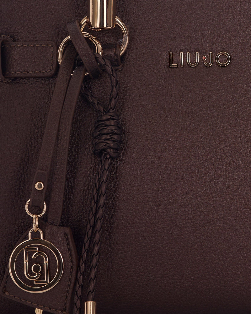 Liu Jo Satchel S Top Handle Bag — Brown Polyurethane