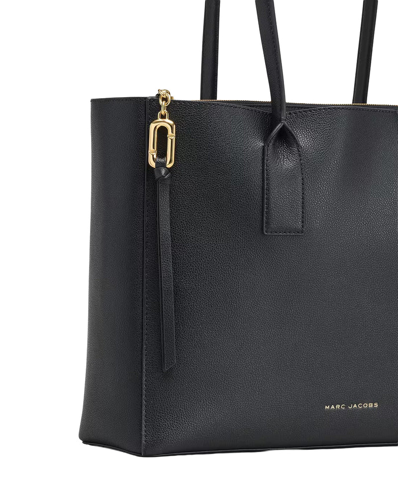 Marc Jacobs Split Leather With Polyurethane Coating Tote Bag — Black