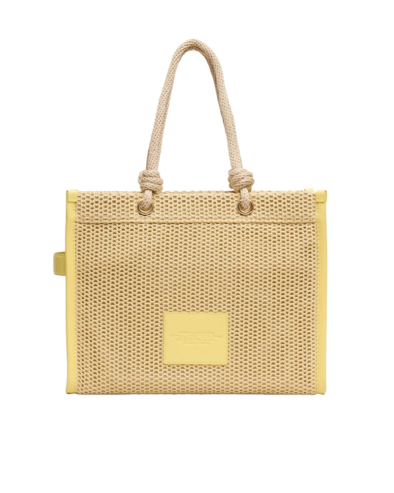 Marc Jacobs Woven Rope Tote Bag — Beige Polyethylene