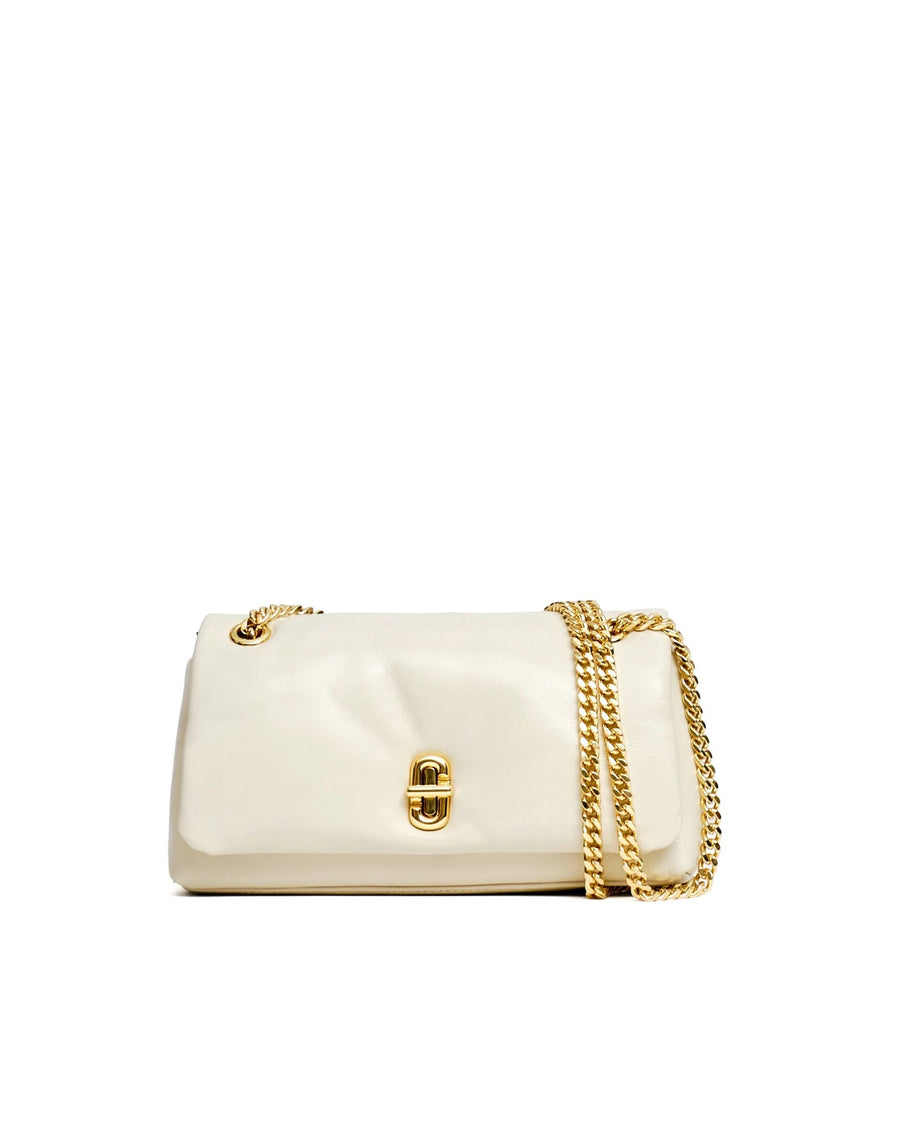 Marc Jacobs Quilted Lambskin Shoulder Bag — White Lamb Leather