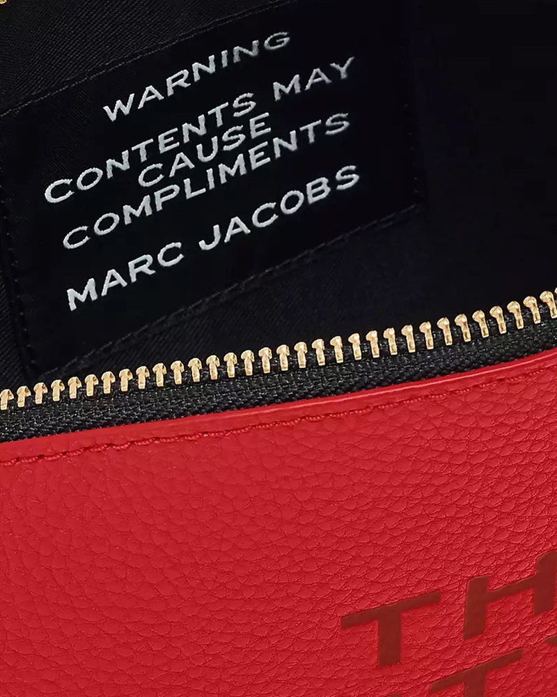 Marc Jacobs Coated Leather Clutch — Red