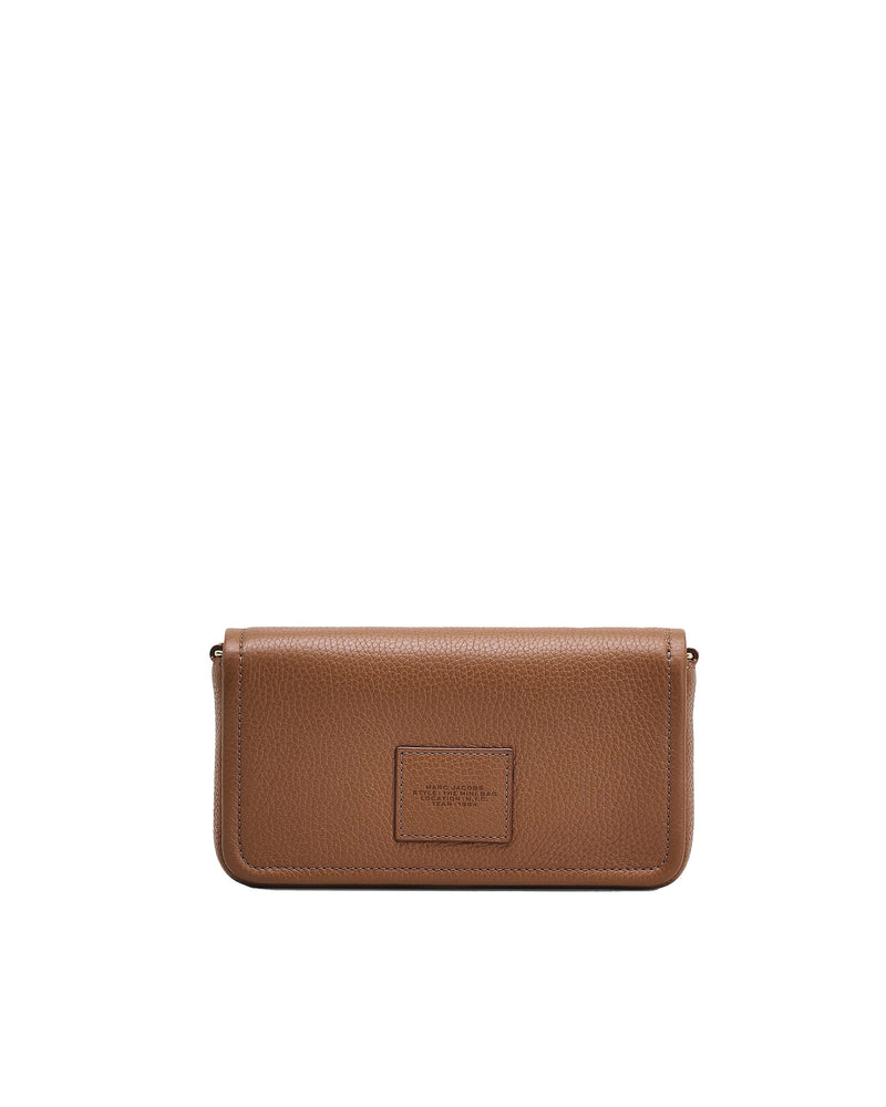 Marc Jacobs Embossed Logo Leather Mini Bag — Brown Cow