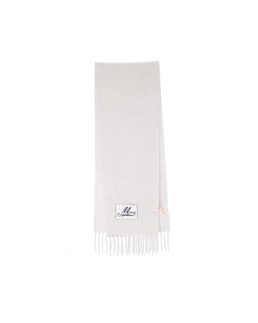 Marni Sodium Scarf — White Alpaca Scarfs