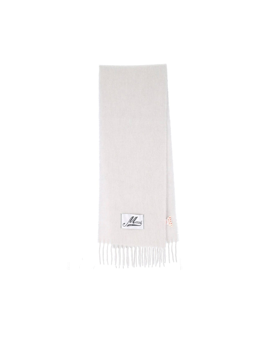 Marni Sodium Scarf — White Alpaca Scarfs