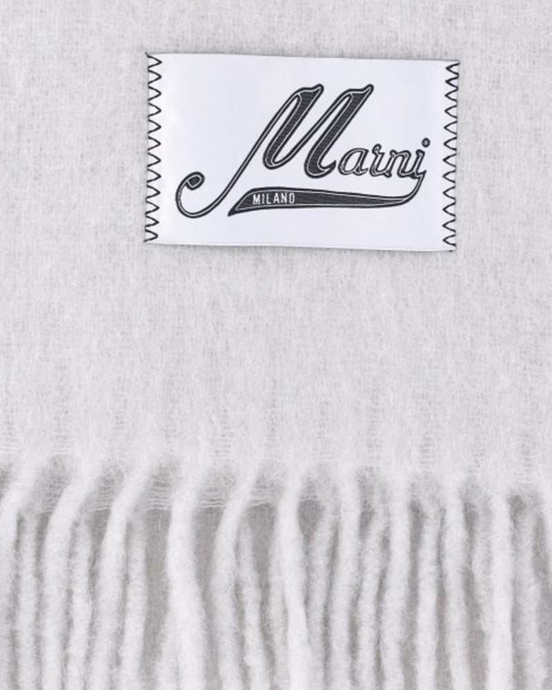 Marni Sodium Scarf — White Alpaca Scarfs