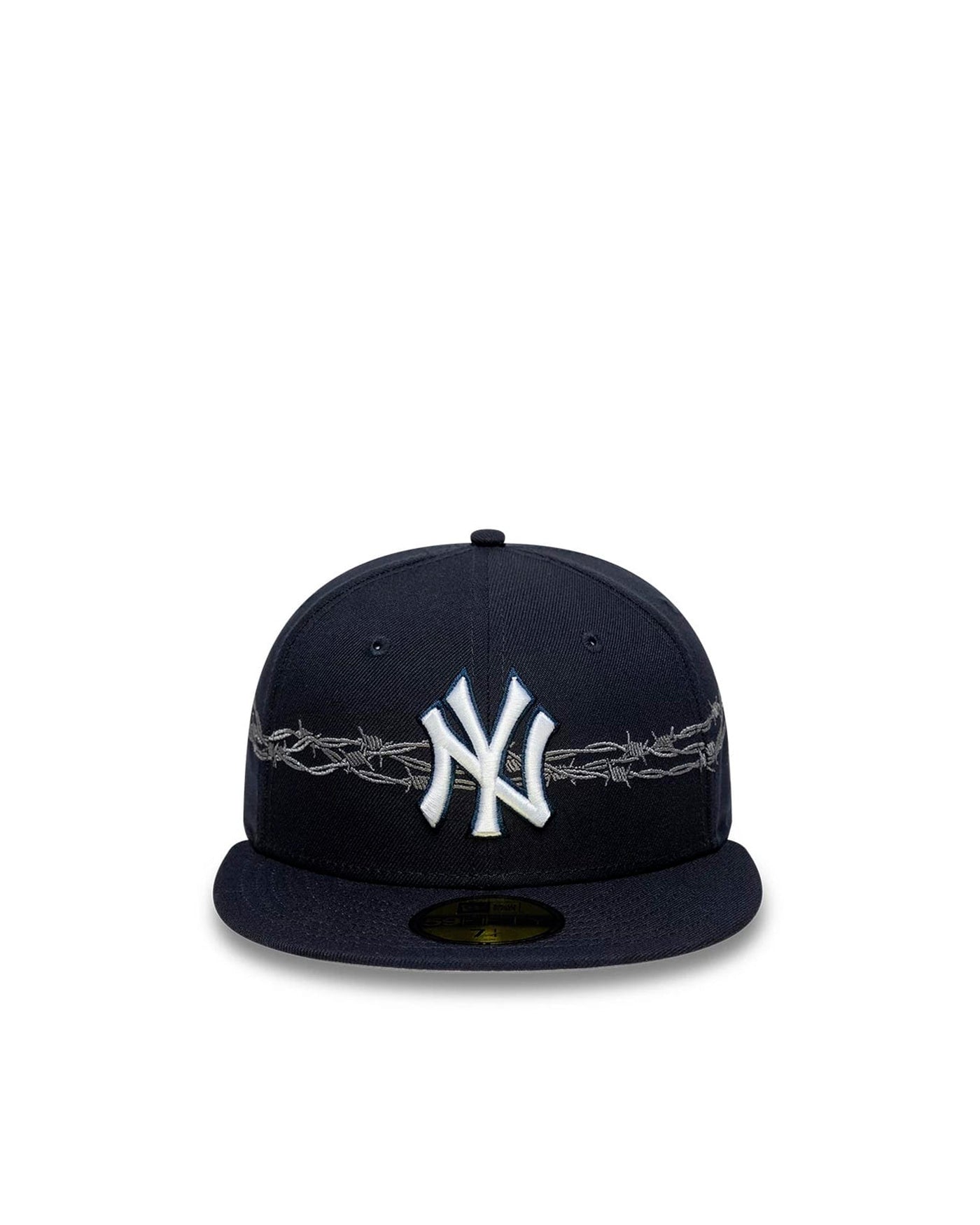 New Era Cap 60915749 Embroidered Barbed Wire Baseball — Navy Crown Caps