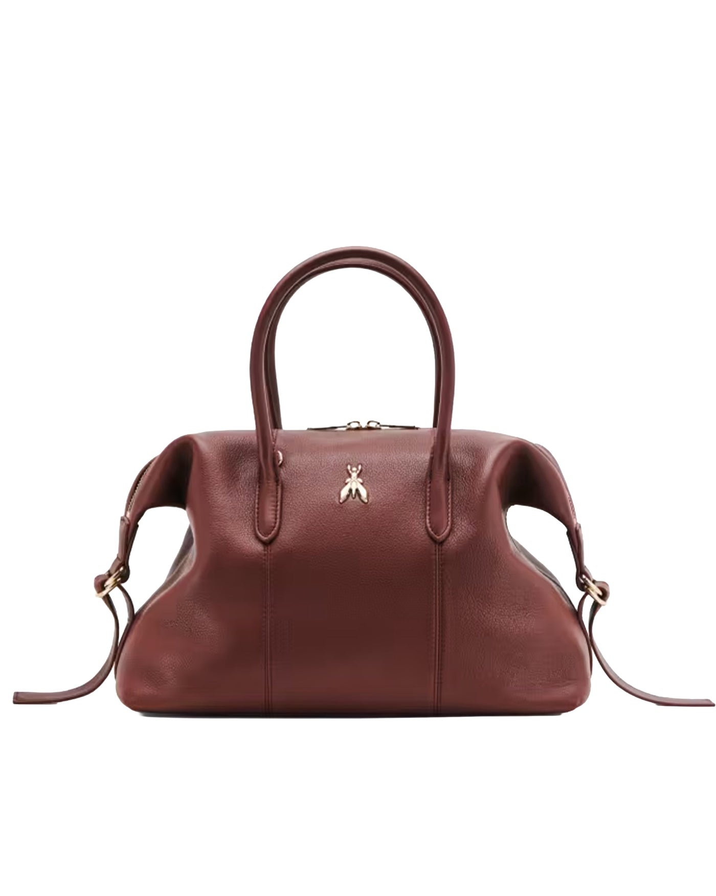 Patrizia Pepe Shoulder Bag — Brown Calf Leather
