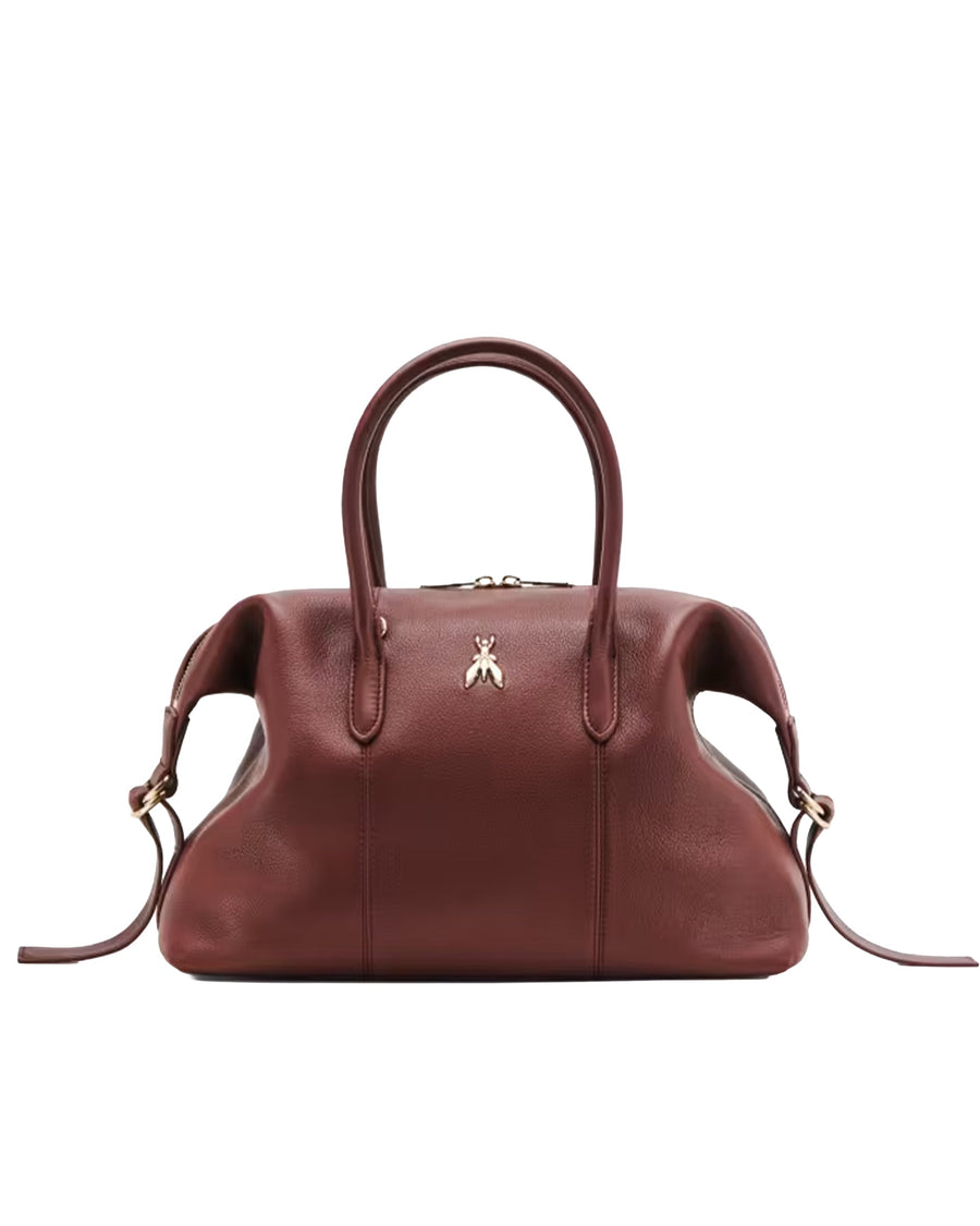 Patrizia Pepe Shoulder Bag — Brown Calf Leather