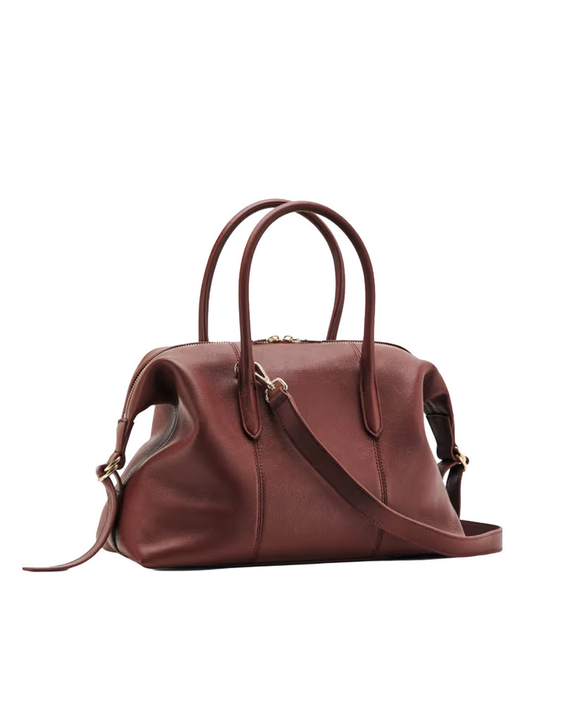 Patrizia Pepe Shoulder Bag — Brown Calf Leather