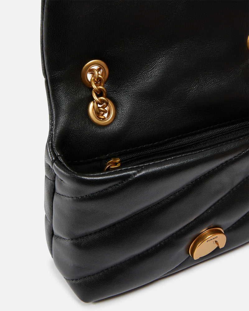 Pinko Love Puff Shoulder Bag — Black