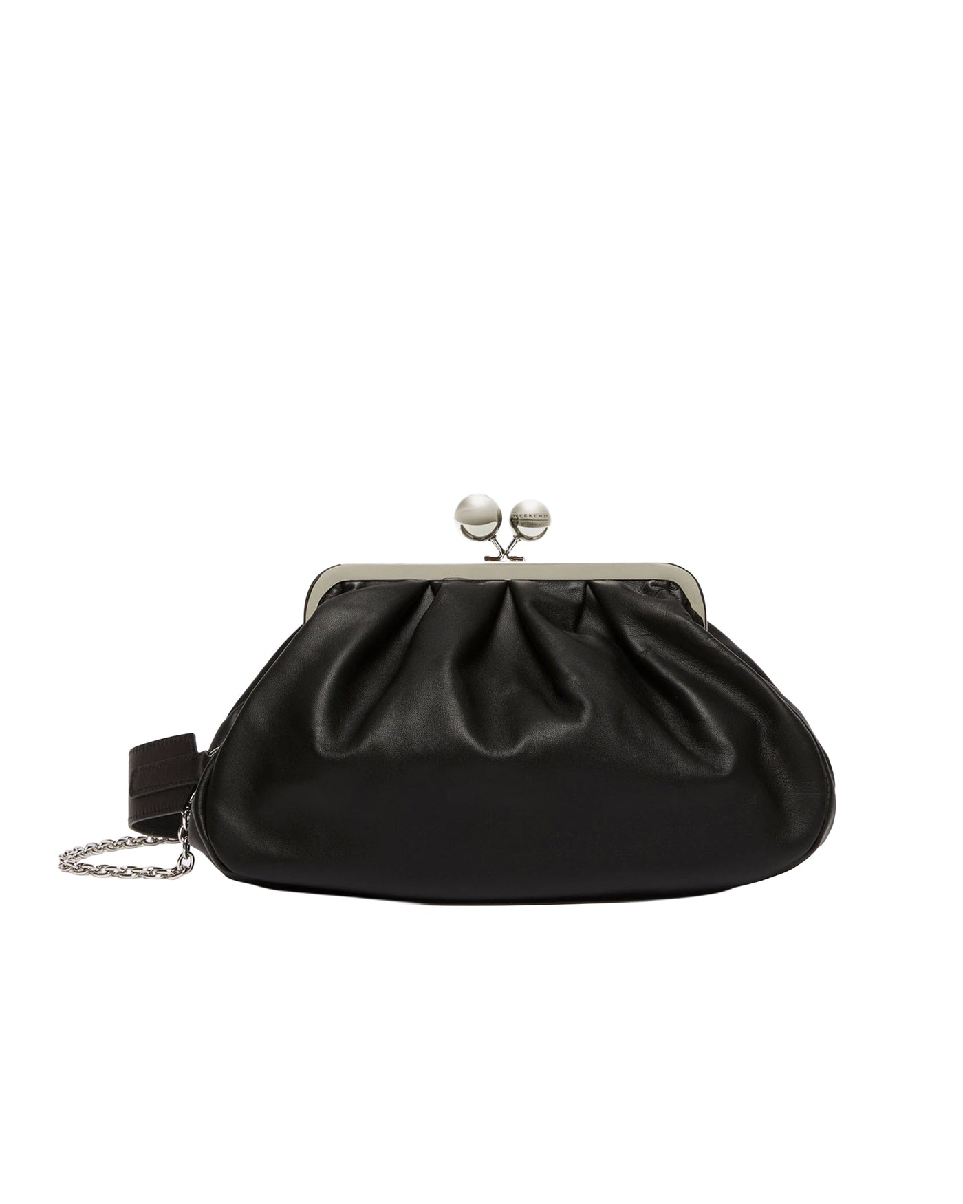 Weekend Max Mara Pasticcino Shoulder Bag — Black