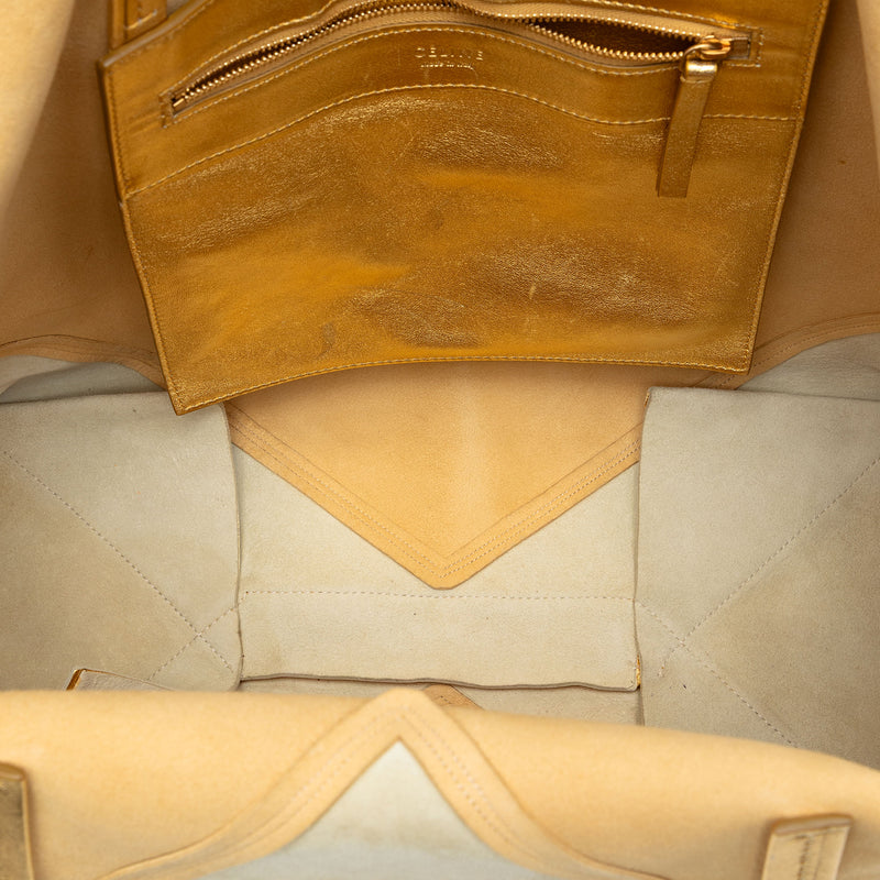 Bicolor Lambskin Horizontal Cabas Tote - Image 4