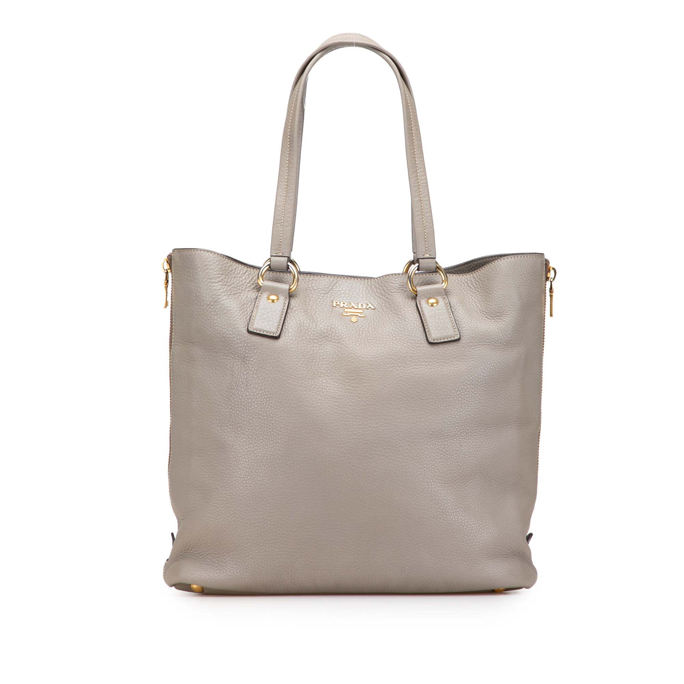 Vitello Daino Side Zip Shopper Tote - Image 1