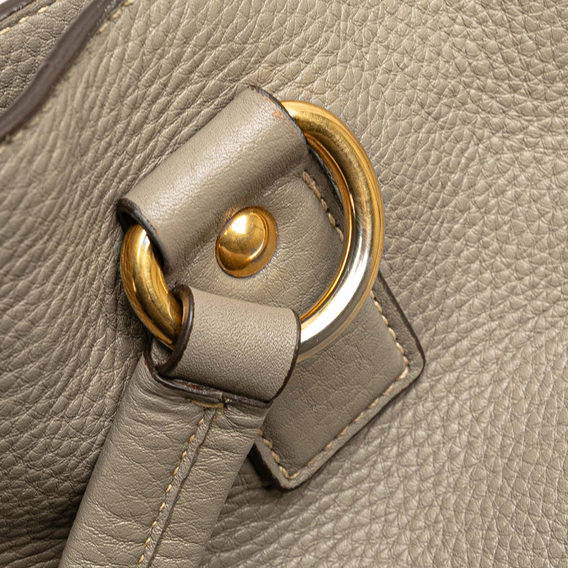 Vitello Daino Side Zip Shopper Tote - Image 9