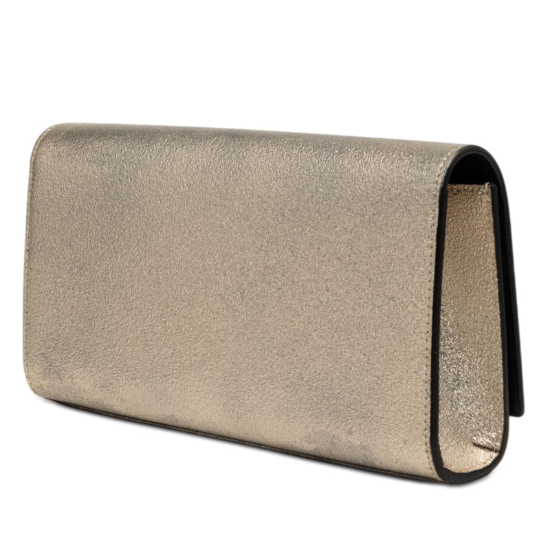 Metallic Calfskin Cassandre Clutch - Image 2