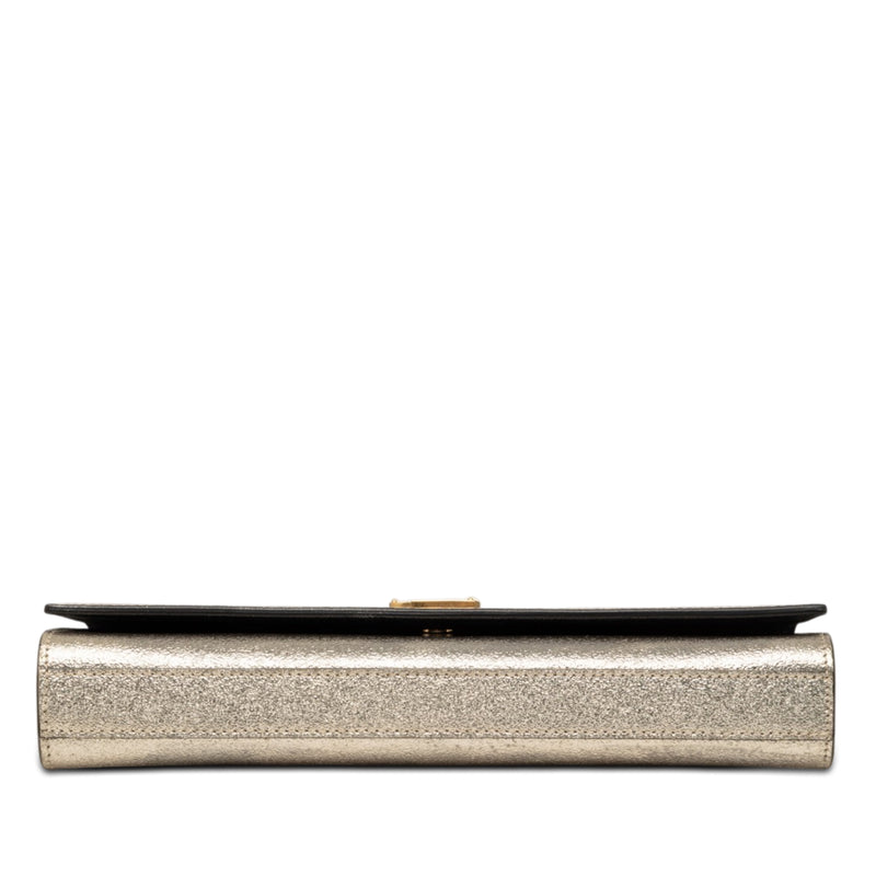 Metallic Calfskin Cassandre Clutch - Image 3