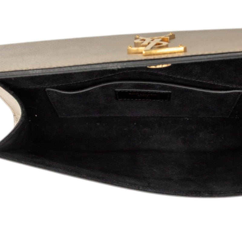 Metallic Calfskin Cassandre Clutch - Image 4