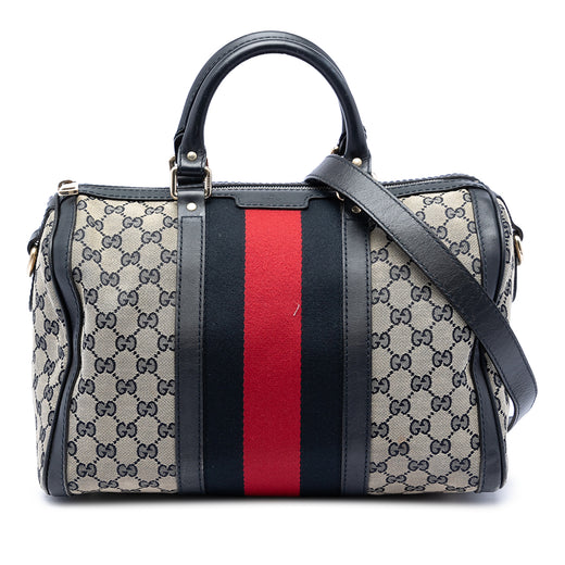 Medium GG Canvas Web Joy Boston Bag - Image 1