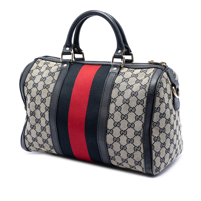 Medium GG Canvas Web Joy Boston Bag - Image 2