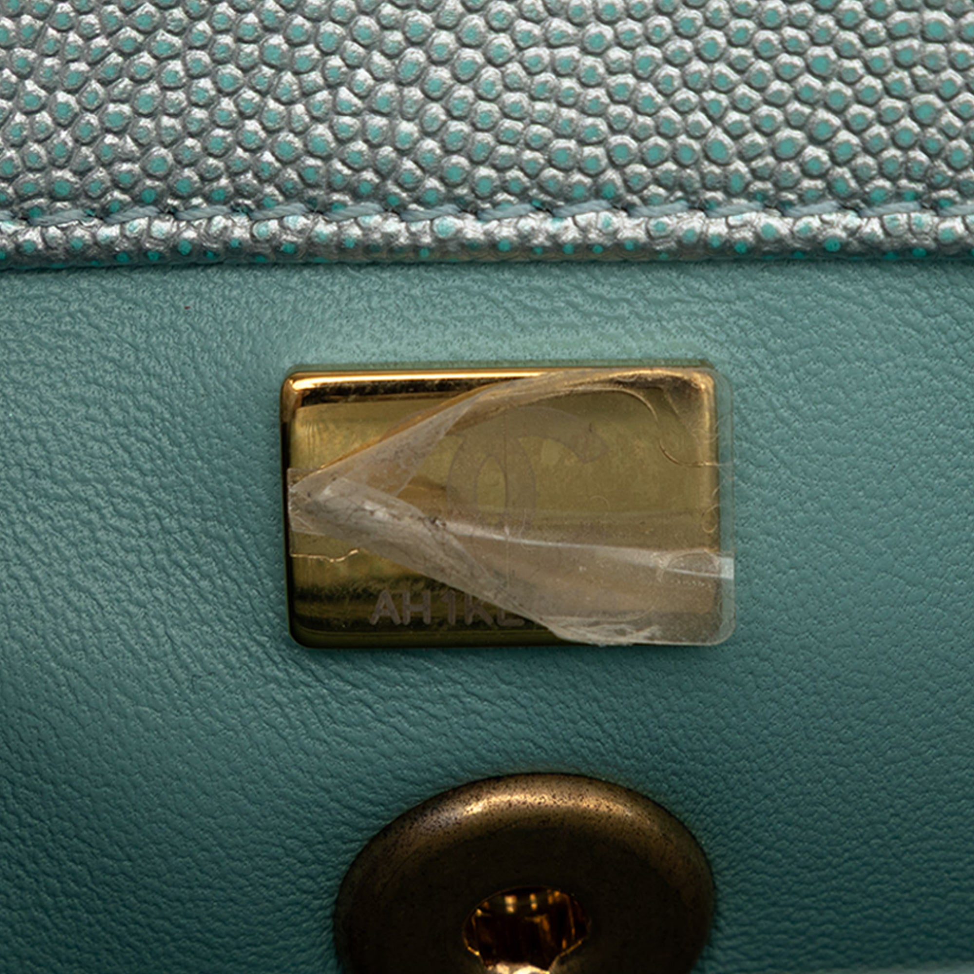 Mini Metallic Caviar Coco Top Handle Bag - Image 6