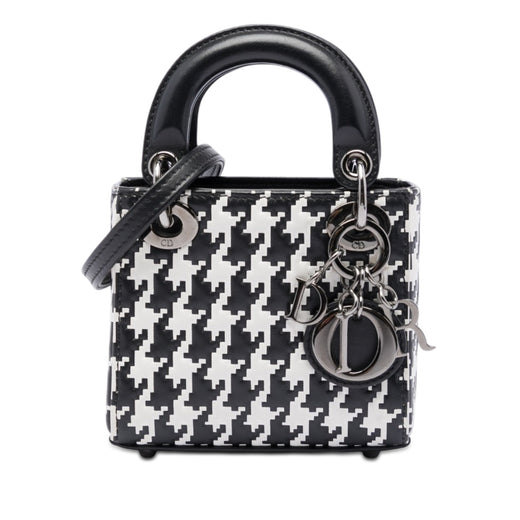 Micro Calfskin Houndstooth Embossed Macro Lady Dior - Image 1