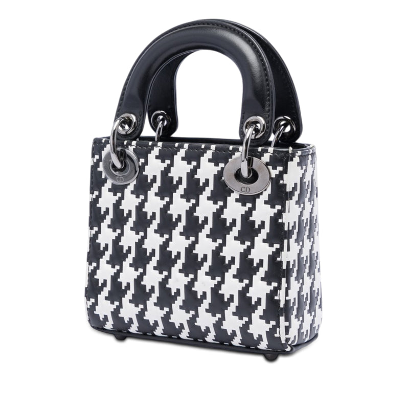 Micro Calfskin Houndstooth Embossed Macro Lady Dior - Image 2
