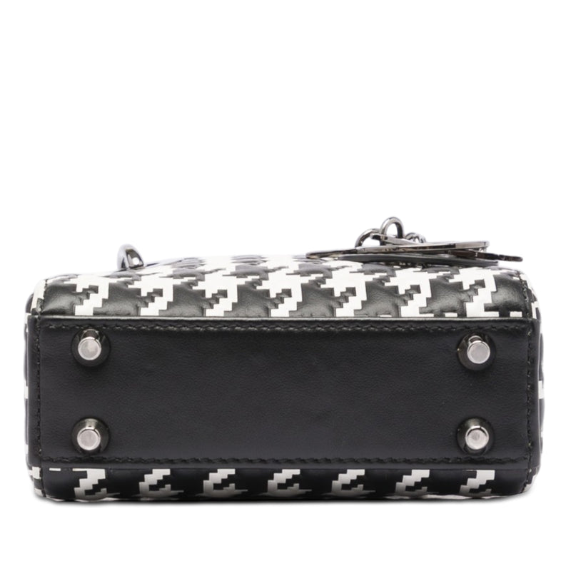 Micro Calfskin Houndstooth Embossed Macro Lady Dior - Image 3