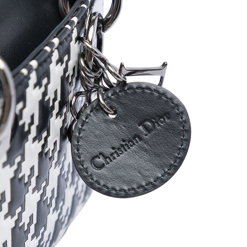 Micro Calfskin Houndstooth Embossed Macro Lady Dior - Image 5