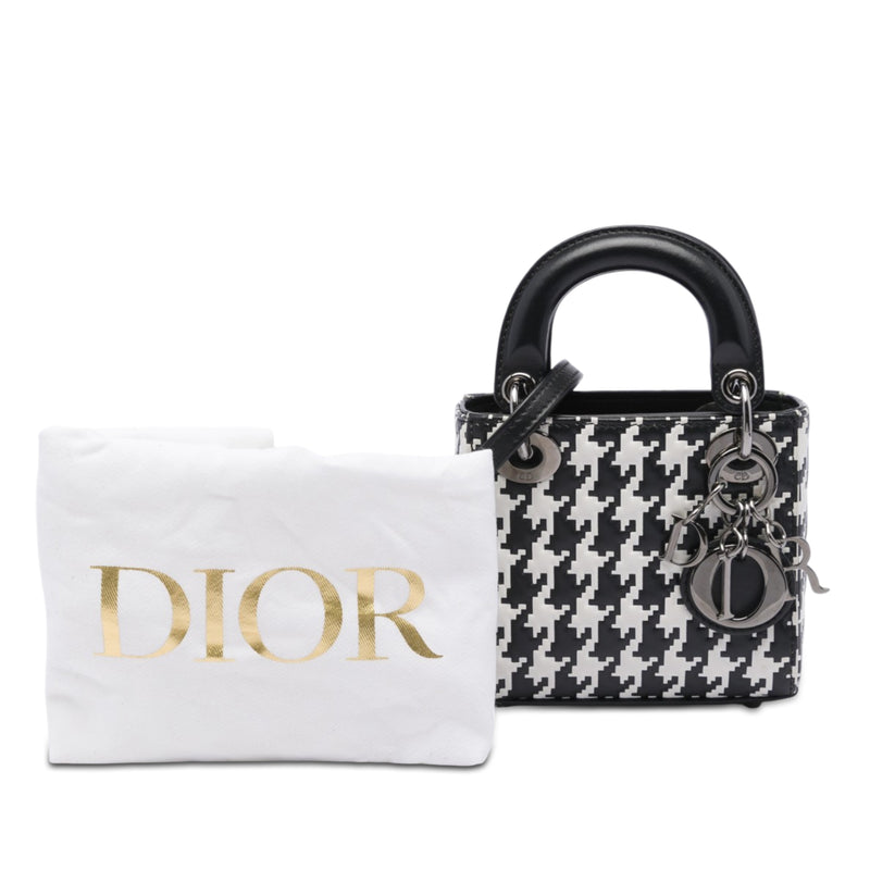 Micro Calfskin Houndstooth Embossed Macro Lady Dior - Image 7