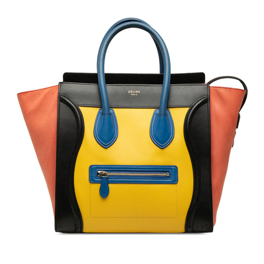Mini Multicolor Calfskin Luggage Tote - Image 1