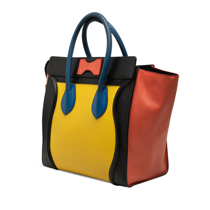Mini Multicolor Calfskin Luggage Tote - Image 2