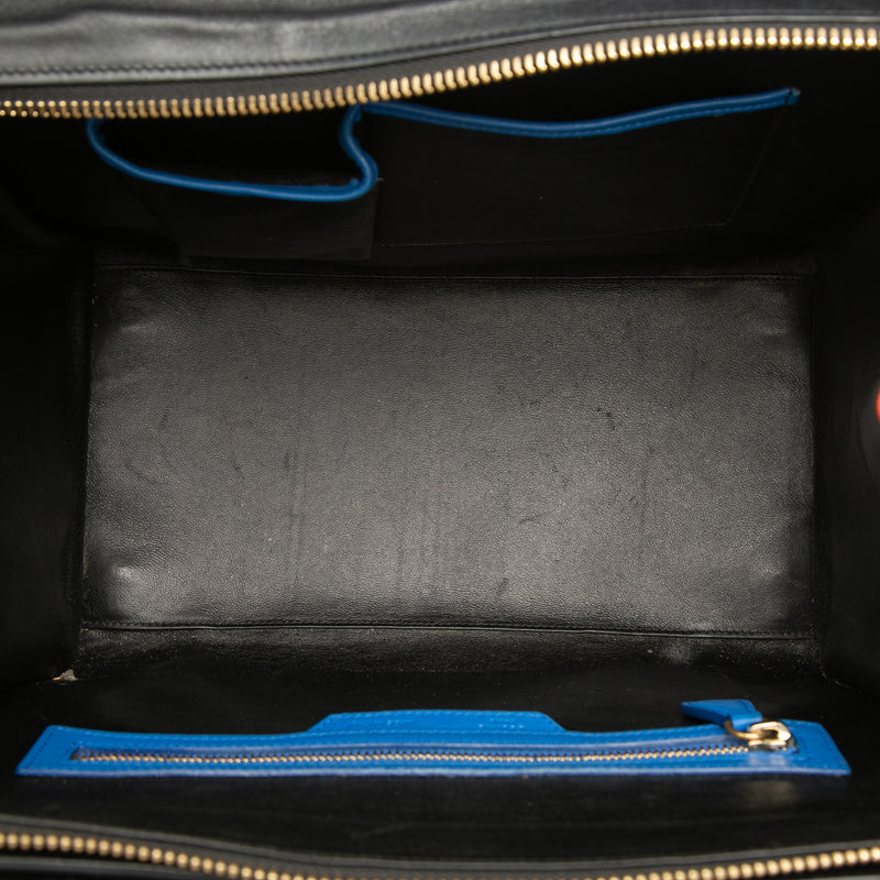 Mini Multicolor Calfskin Luggage Tote - Image 4