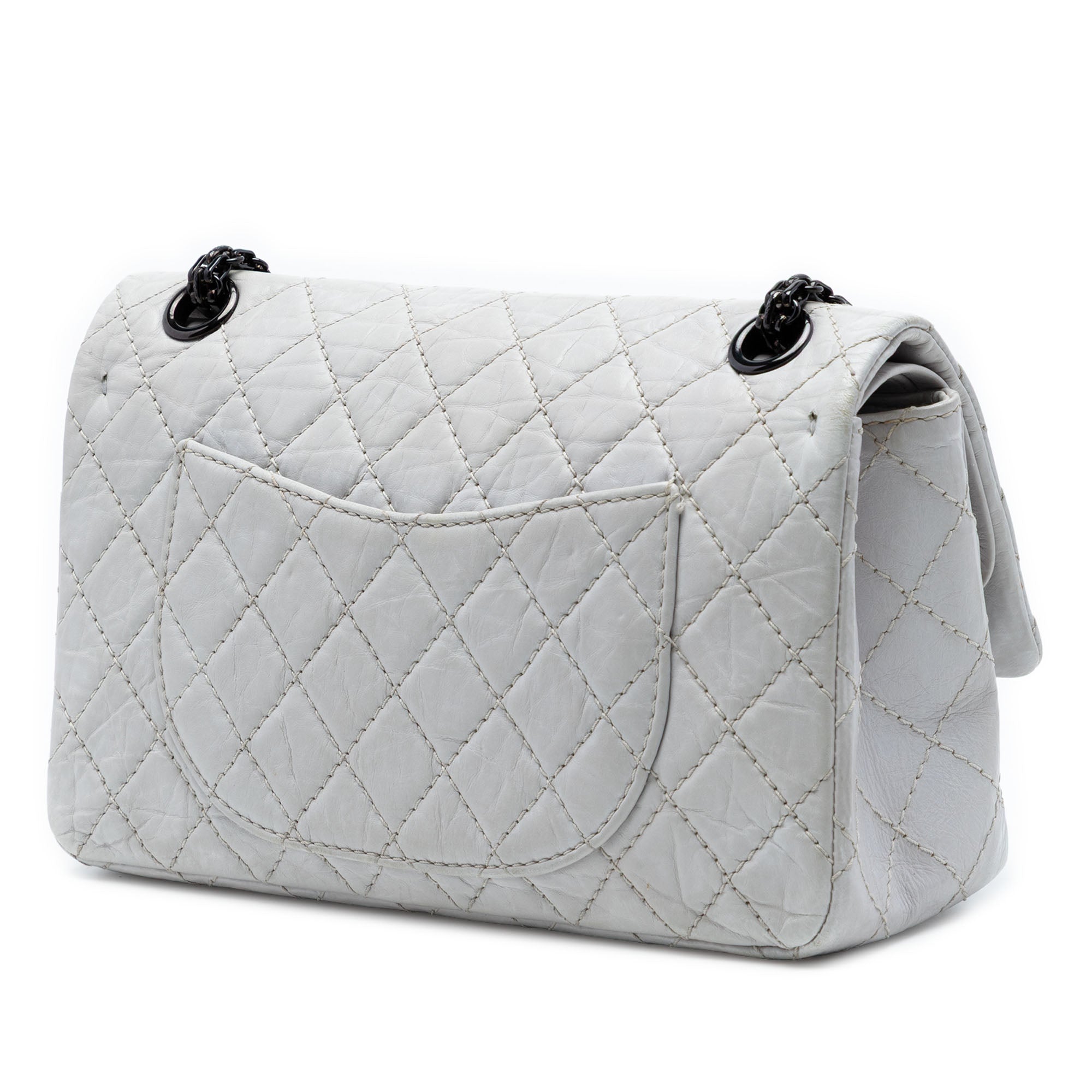 Quilted Aged Calfskin Reissue 2.55 Double Flap 225 - Image 2