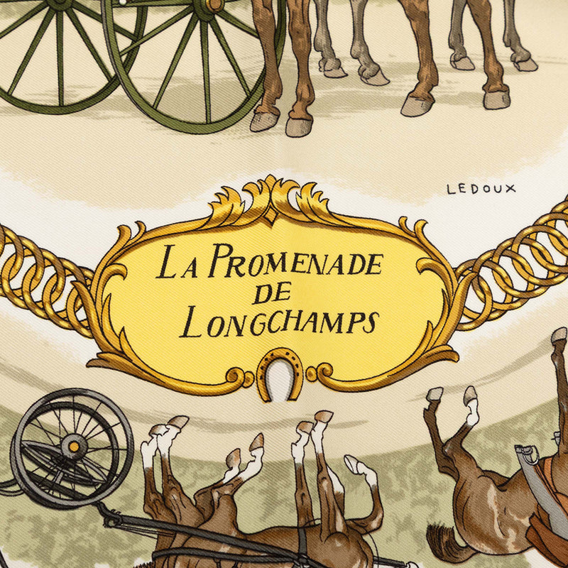 La Promenade De Longchamps Silk Scarf 90 - Image 4