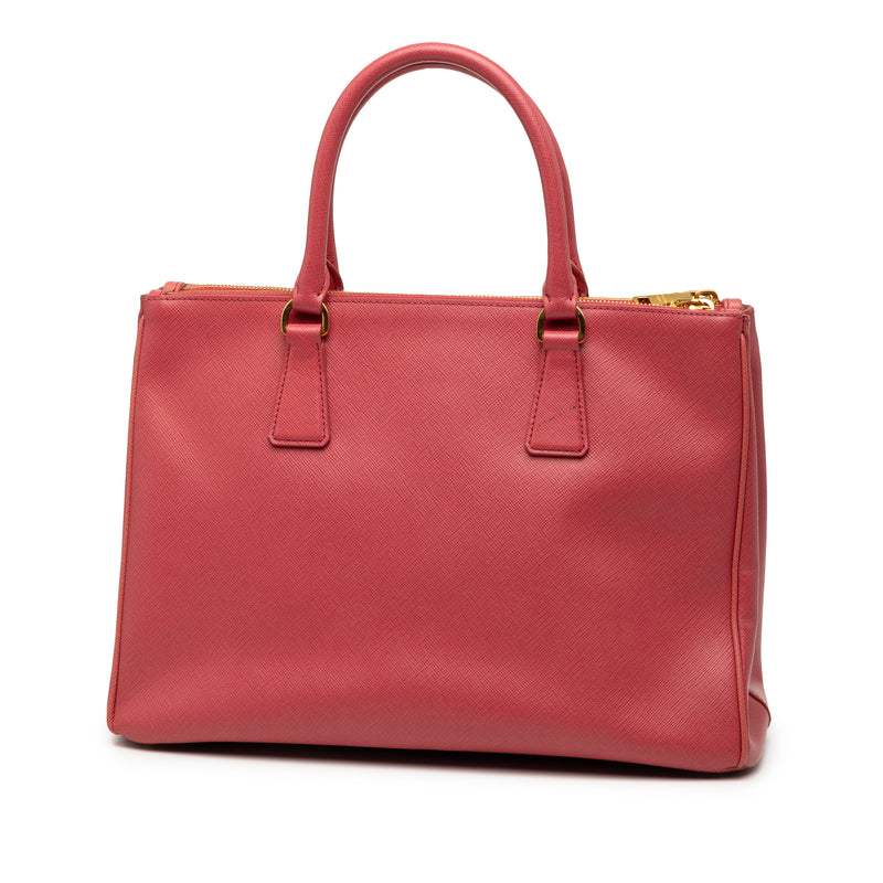 Medium Saffiano Lux Galleria Double Zip Satchel - Image 2