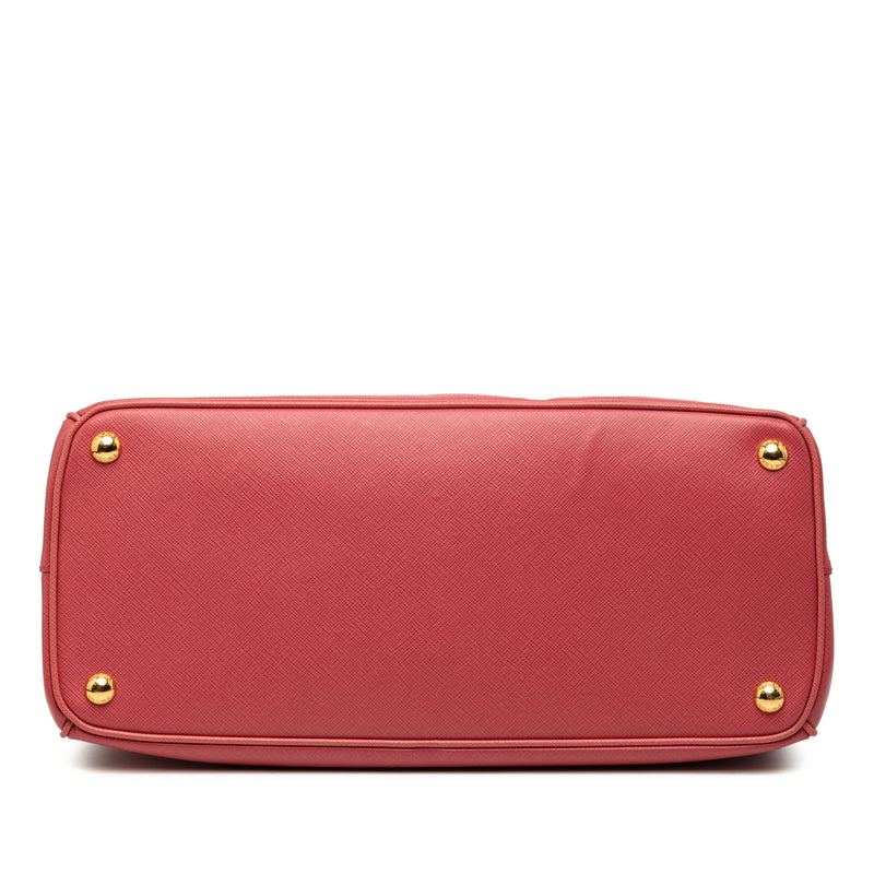 Medium Saffiano Lux Galleria Double Zip Satchel - Image 3