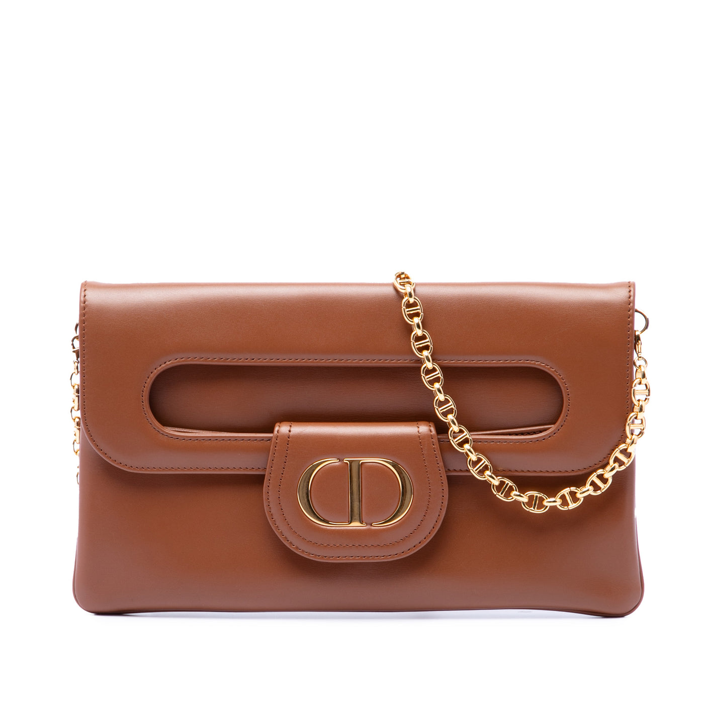 Medium Calfskin DiorDouble Chain Bag - Image 1