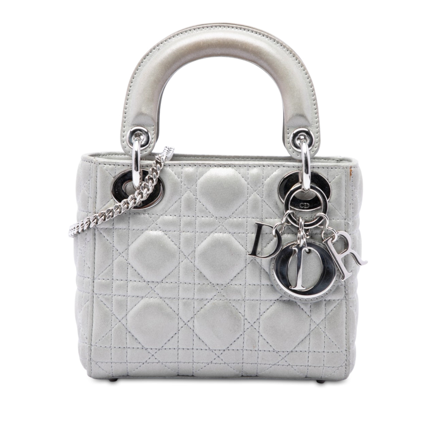 Mini Iridescent Lambskin Cannage Lady Dior - Image 1