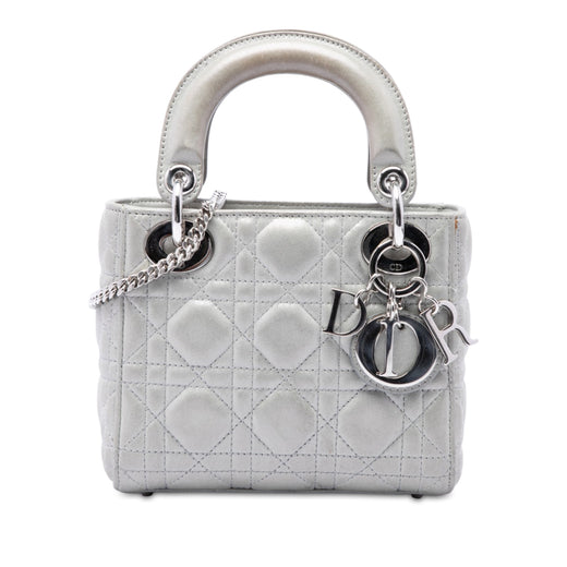 Mini Iridescent Lambskin Cannage Lady Dior - Image 1