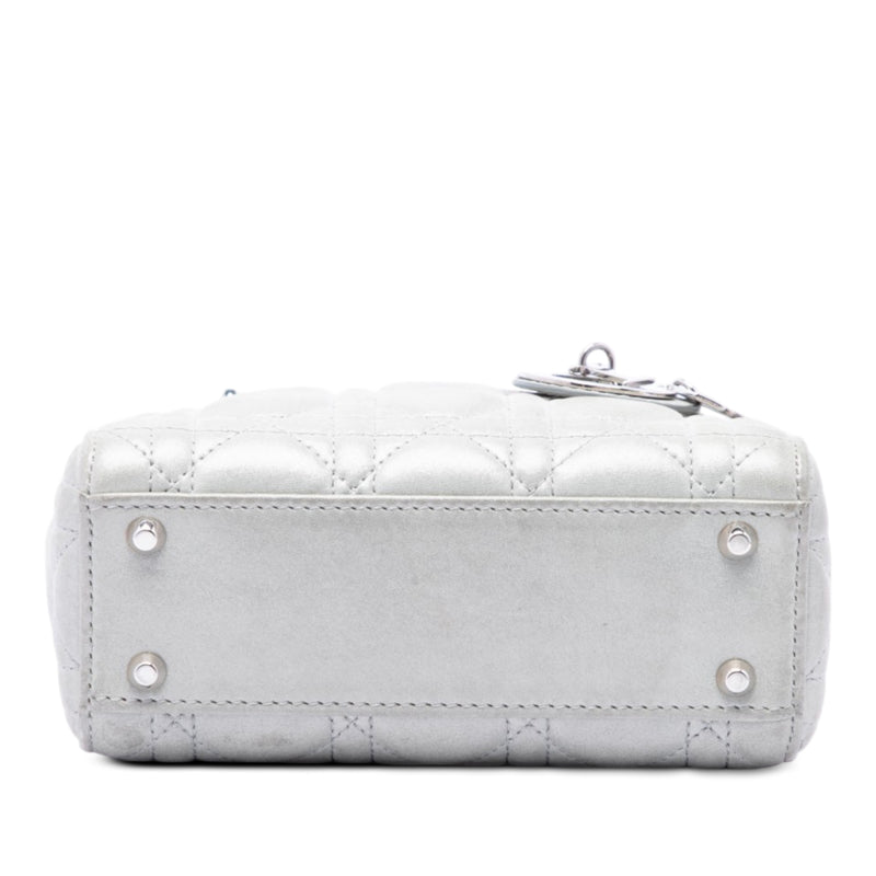 Mini Iridescent Lambskin Cannage Lady Dior - Image 3