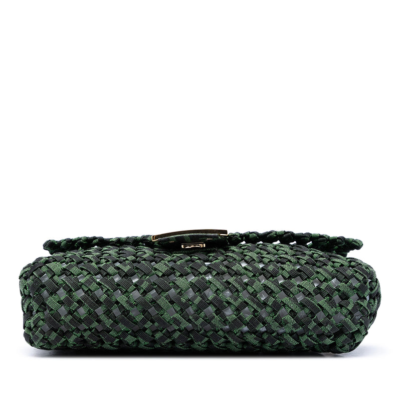 Zucca Interlaced Jacquard Baguette Satchel - Image 3