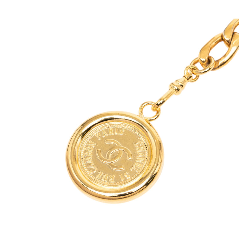 CC Gold Plated 31 Rue Cambon Medallion Triple Chain Belt - Image 2