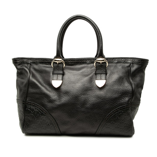 Guccissima Trimmed Calfskin Signoria Tote - Image 1