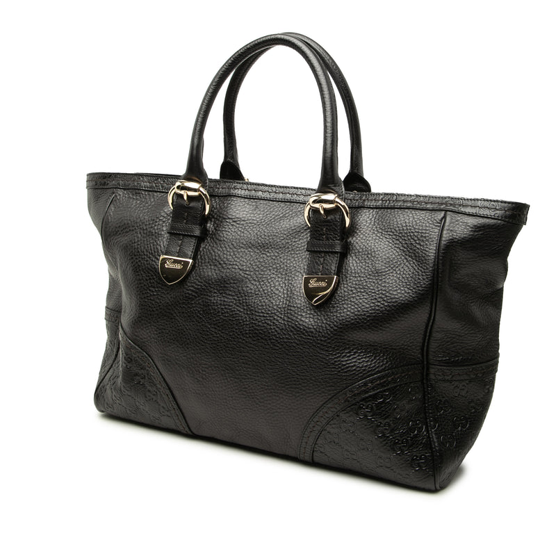 Guccissima Trimmed Calfskin Signoria Tote - Image 2