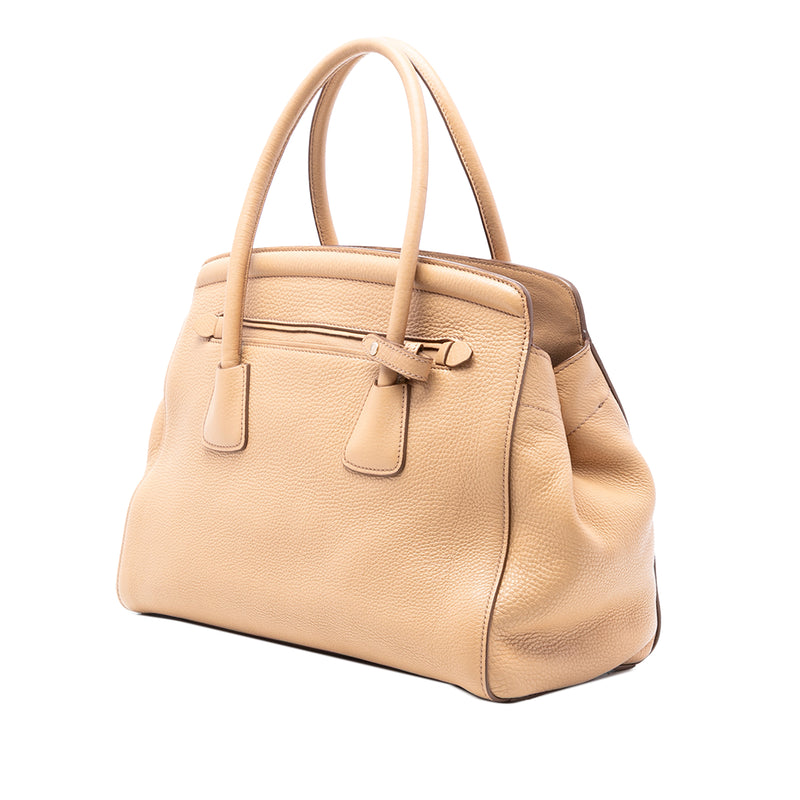 Vitello Daino Cuir Frame Convertible Tote - Image 2