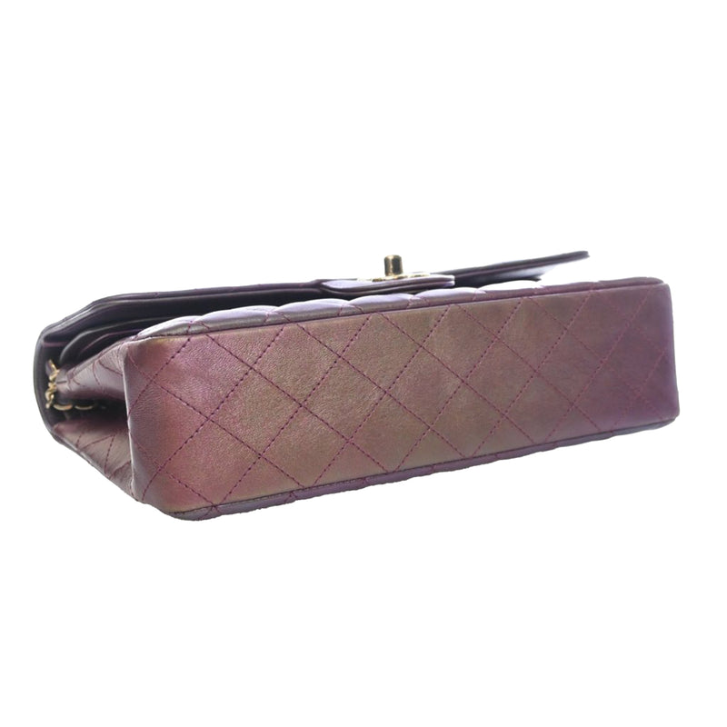Medium Classic Iridescent Lambskin Double Flap - Image 10