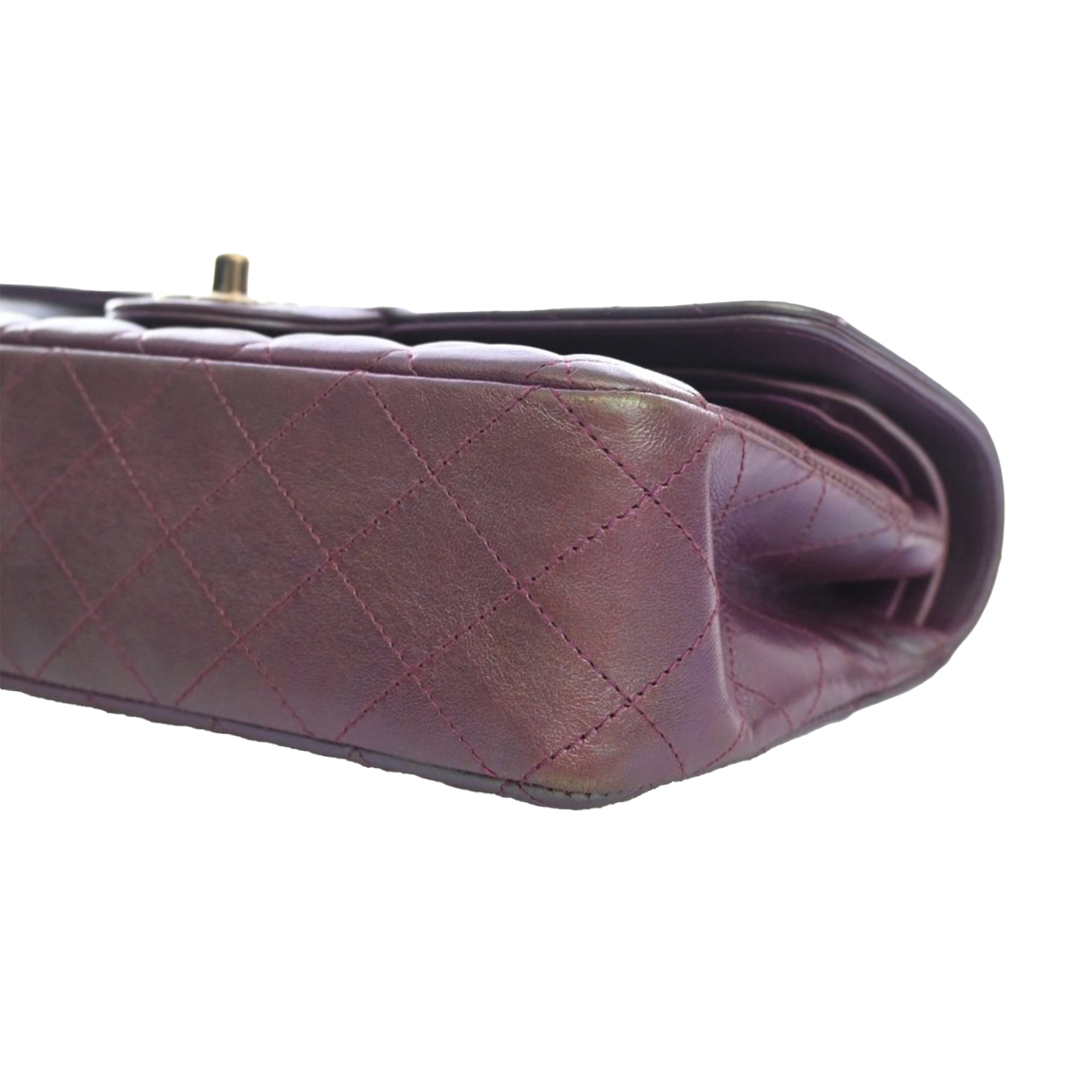 Medium Classic Iridescent Lambskin Double Flap - Image 11