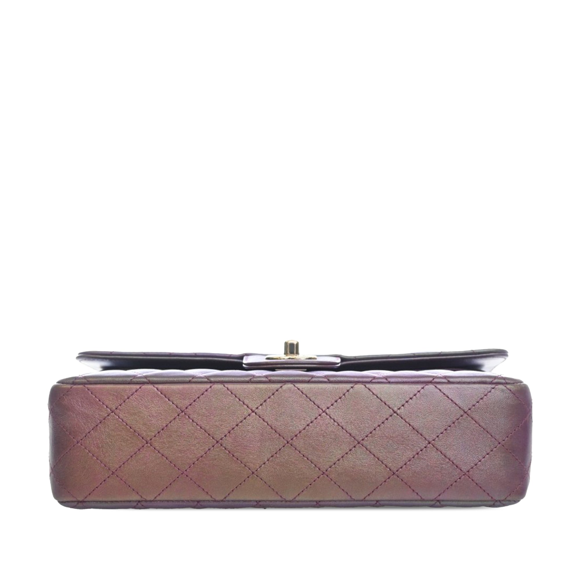 Medium Classic Iridescent Lambskin Double Flap - Image 3