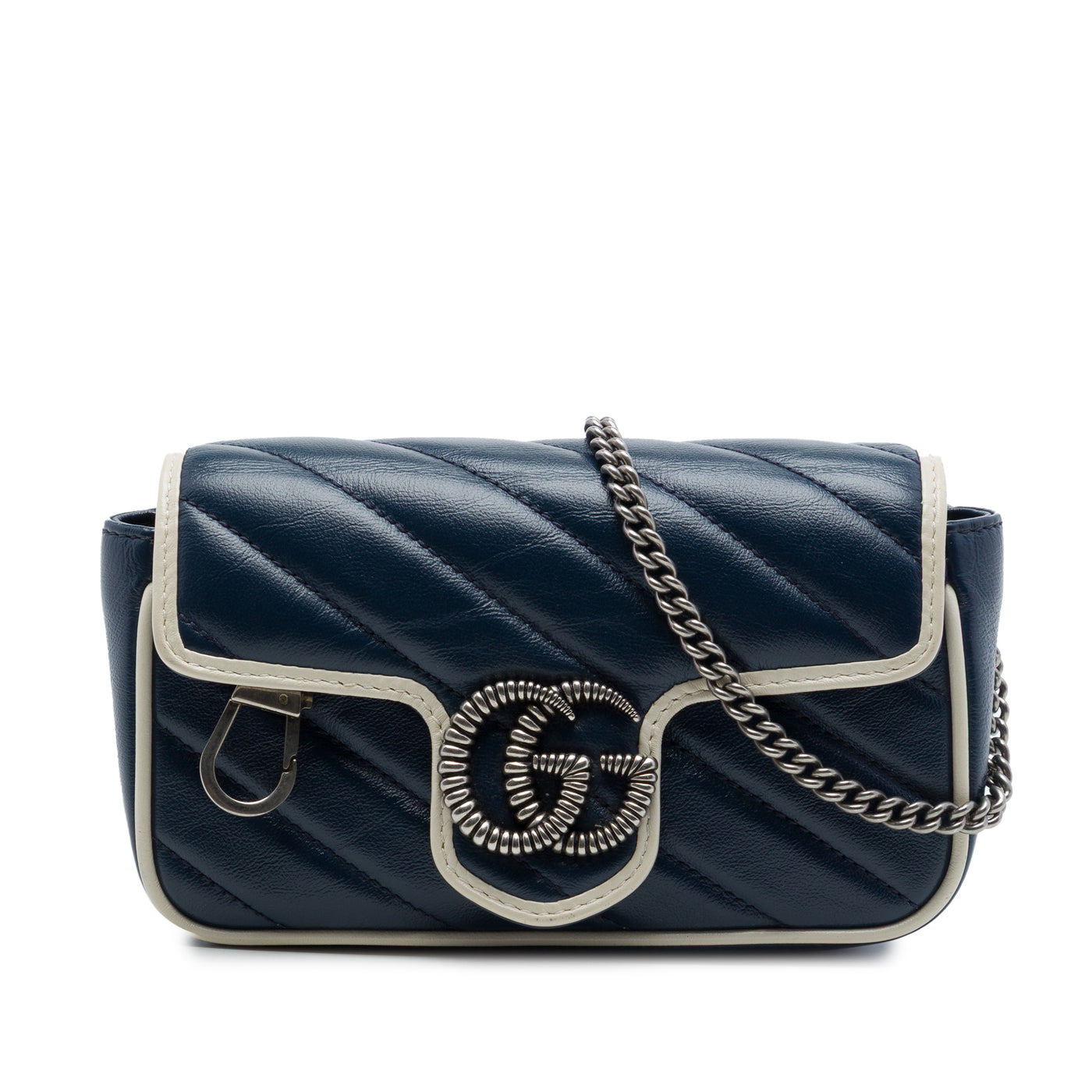 Super Mini GG Marmont Matelasse Leather Torchon Flap Crossbody - Image 1