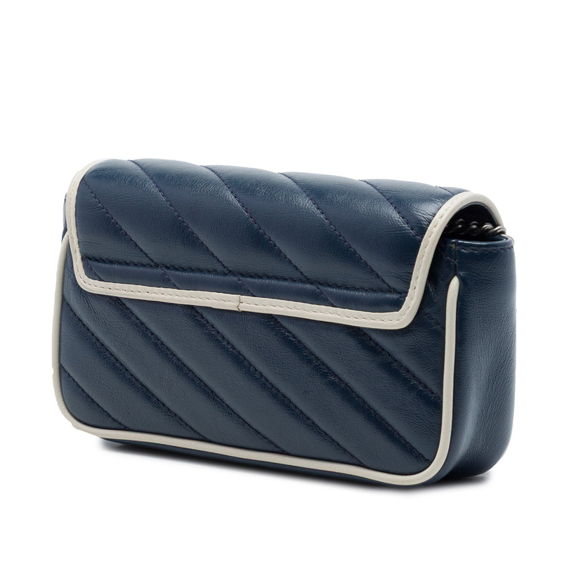 Super Mini GG Marmont Matelasse Leather Torchon Flap Crossbody - Image 2